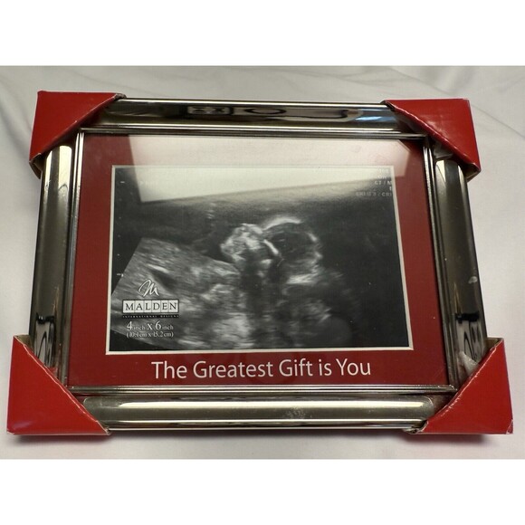 Malden The Greatest Gift is You Picture Sonogram  Frame 4x6 New - Picture 1 of 6